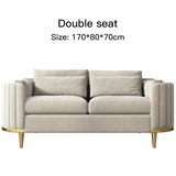 Household Sectional Fabric 3 Seat Sofa Upholstered Armchair Custom Color Living Room