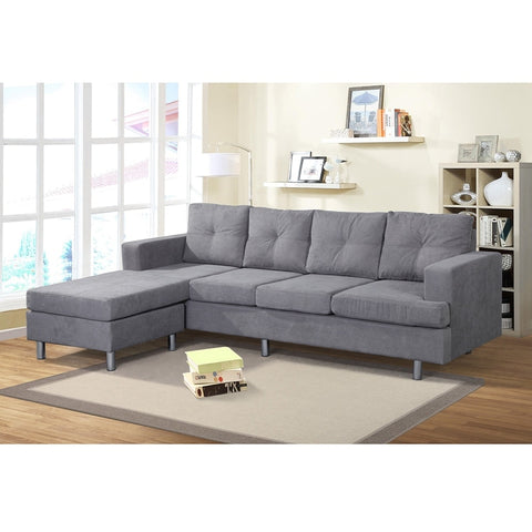 Sectional Sofa Set For Living Room With L Shape Chaise Lounge, Left Or Right Hand Chaise Modern