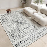 Morocco Style Black White Livingroom Carpet Simple Decor Home