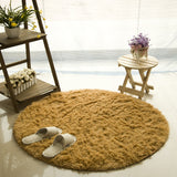 Fluffy Round Rug Carpets for Living Room Kilim Faux Fur Carpet Long Plush