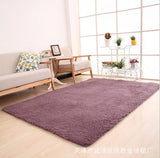 Living Room Rug Area Solid Carpet Fluffy Soft Home Decor White Plush