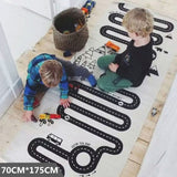 Baby Play Mat Soft Crawling Rugs Car Track Pattern Puzzles Learning Toy