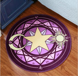 Cartoon Card Captor Sakura Rug Mat Magic Array Carpet Doormat Antislip