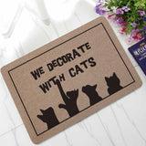 Carpet Cat Doormat Outdoor Rugs Rubber Floor Mat Non-slip Kitchen Rug Entrance