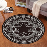 Cartoon Card Captor Sakura Rug Mat Magic Array Carpet Doormat Antislip