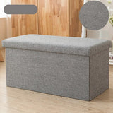 Cotton Rectangular Storage Stool, Stool Can Sit on Adult Sofa, Shoe Bench.