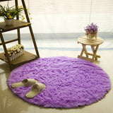 Fluffy Round Rug Carpets for Living Room Kilim Faux Fur Carpet Long Plush