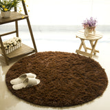 Fluffy Round Rug Carpets for Living Room Kilim Faux Fur Carpet Long Plush