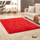 Silky Shaggy Carpet for Living Room Home Warm Plush Floor Rugs fluffy Mats