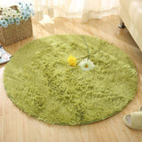 Fluffy Round Rug Carpets for Living Room Kilim Faux Fur Carpet Long Plush