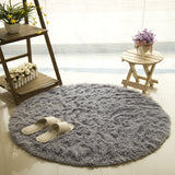 Fluffy Round Rug Carpets for Living Room Kilim Faux Fur Carpet Long Plush