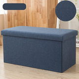 Cotton Rectangular Storage Stool, Stool Can Sit on Adult Sofa, Shoe Bench.