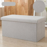 Cotton Rectangular Storage Stool, Stool Can Sit on Adult Sofa, Shoe Bench.