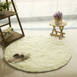 Fluffy Round Rug Carpets for Living Room Kilim Faux Fur Carpet Long Plush