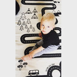 Baby Play Mat Soft Crawling Rugs Car Track Pattern Puzzles Learning Toy