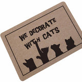 Carpet Cat Doormat Outdoor Rugs Rubber Floor Mat Non-slip Kitchen Rug Entrance