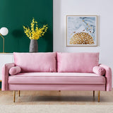 Modern Sofa Couch Linen Upholstered Convertible Folding Futon Sofa Bed Durable