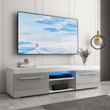 51Inch High Gloss Luxurious TV Unit Cabinet Modern Minimalist LED TV Stand Living Room