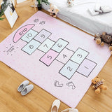 Carpet Game Mat Kids Hop Count Fun Educational Durable Woven Anti Slip