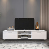 TV Stand For 70 Inch TV Media Console Entertainment Center Television Table 2 Storage Cabinet