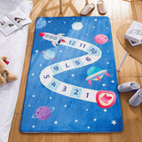 Carpet Game Mat Kids Hop Count Fun Educational Durable Woven Anti Slip