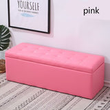 Storage Boxes Multifunctional Creative Storage Pouf Solid Wood