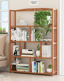 Simple bookshelf shelf floor partition for children's desktop multi-layer bamboo