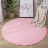 Newest Round Coral Velvet Carpet Color Water Absorption Sofa Carpet