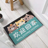 Cartoon Welcome Entrance Doormats Carpets Rugs Non-Slip Cat Dog Pet Gamer