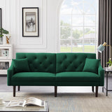 Modern Sofa Couch Linen Upholstered Convertible Folding Futon Sofa Bed Durable