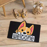 Cartoon Welcome Entrance Doormats Carpets Rugs Non-Slip Cat Dog Pet Gamer