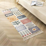 Luxury Bohemia Ethnic Style Cotton Linen Soft Carpet Handmade Tassel