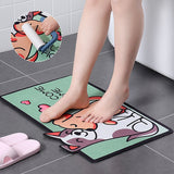 Cartoon Welcome Entrance Doormats Carpets Rugs for Bath Living Room