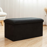 Storage Pouf Small Ottoman Square Rectangular Sofa Bench Pouf Foldable Change