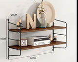 Wall shelf iron TV wall decoration partition living room no punch kitchen rack