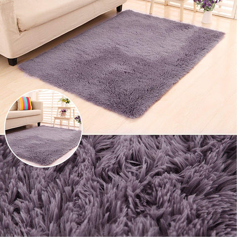 RULDGEE Shaggy Carpet for Living Room Home Plush Floor Alfombra Fluffy Mats Kid