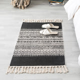 Luxury Bohemia Ethnic Style Cotton Linen Soft Carpet Handmade Tassel