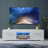 51Inch High Gloss Luxurious TV Unit Cabinet Modern Minimalist LED TV Stand Living Room