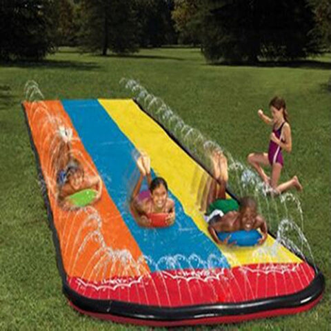 Backyard Water Slide Outdoor Children&#39, s Water Toy Lawn Water Slides Slip