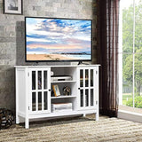 TV Stand, Tall Entertainment Center for TVs up to 50 Inch, Media Console w/ 2 Storage