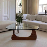 Transparent Glass Center Coffee Tables Living Room Small Tea Table