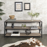 Rustic Driftwood and Metal 3-Shelf Bookcase Cute Shelves and Storage