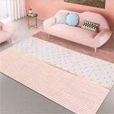 Nordic Style Sofa Coffee Table Mat Pink Cute Living Room Rug Girl Bedroom