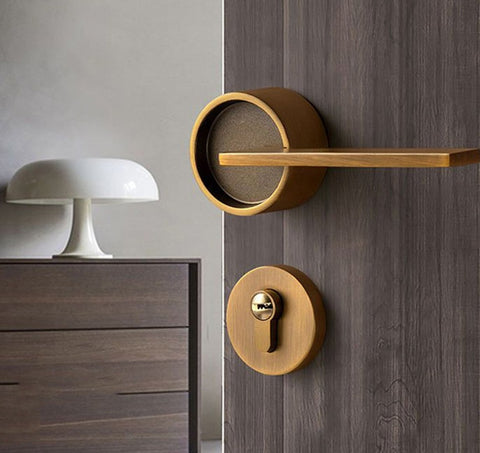 Luxury Style Silent Split Door Lock Bedroom Interior Anti-Theft Mechanical Lock Security