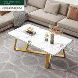 Living Room Modern Coffee Tables Small Marble Metal Narrow Dining Table Set