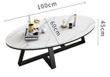 Marble Center Coffee Table Living Room Luxury Set Sofa Metal Side Table Gold Floor