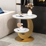 Living Room Coffee Tables Round Luxury Bedside Gold Hall Coffee Table Console Design