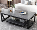 Modern Coffee Table Italy Luxury Wood Frame Square Small Space Storage Coffee Table