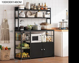 Kitchen Storage Rack Household Multifunctional Floor Multi-Layer Microwave Oven