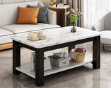 Modern Coffee Table Italy Luxury Wood Frame Square Small Space Storage Coffee Table